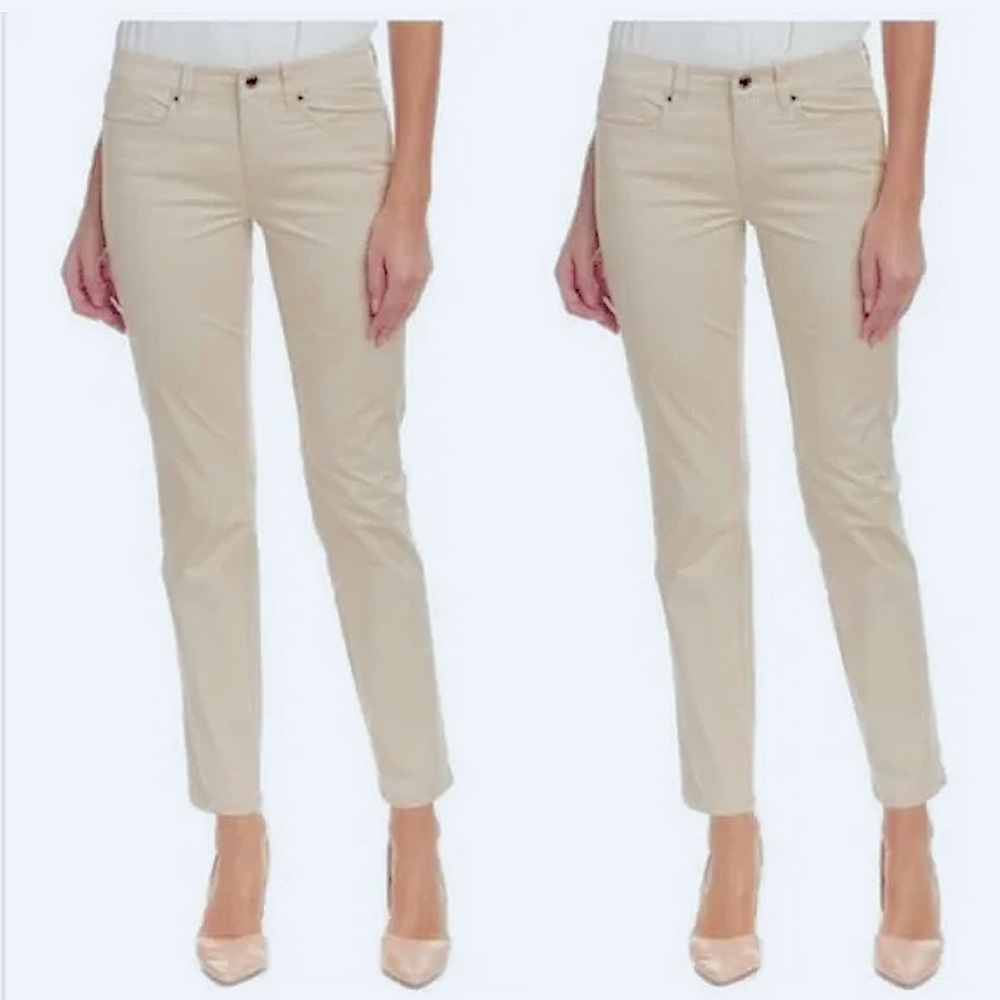 Brooks Brothers Cream Straight Leg Pants